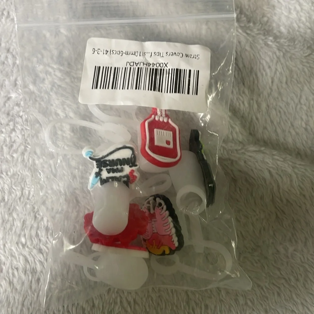 Nurse medical 6PCS Straw Cover, 10mm Straw Covers Cap for Stanley Cup 30&40 Oz